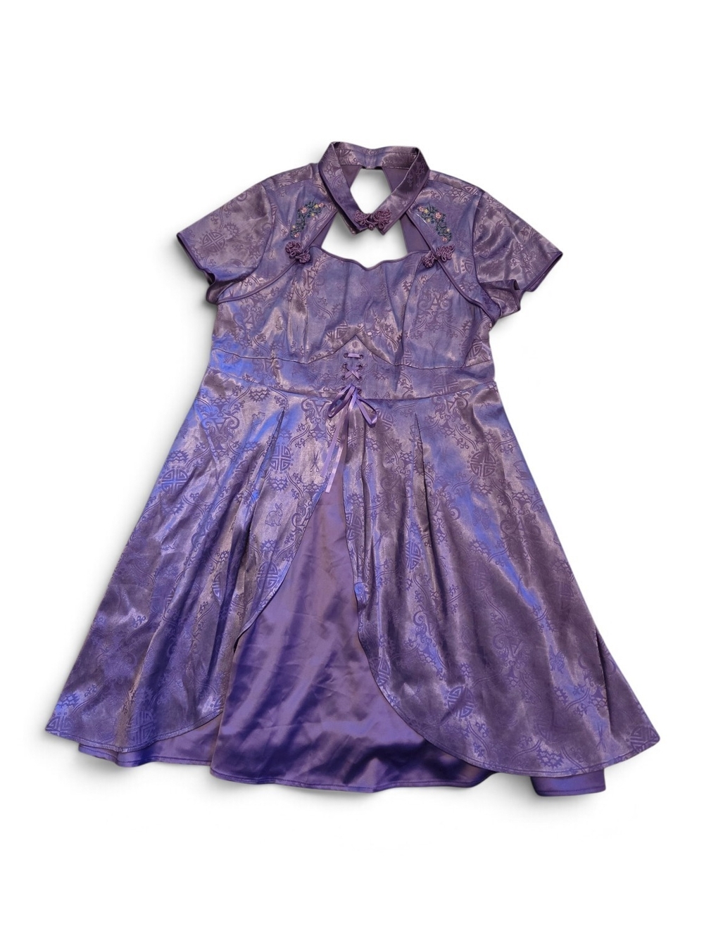 torrid Lavender Purple Jacquard Disney Alice Dress  Similar To Hot Topic Size 18